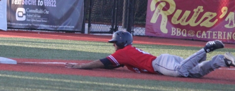 Connor Norby sliding into 3rd