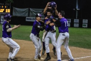 Henson after the winning RBI (Photo by Michael Terndrup)